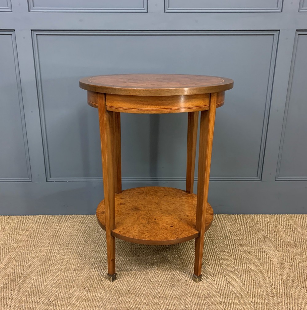 Burr Yew Wood Occasional Table View VII