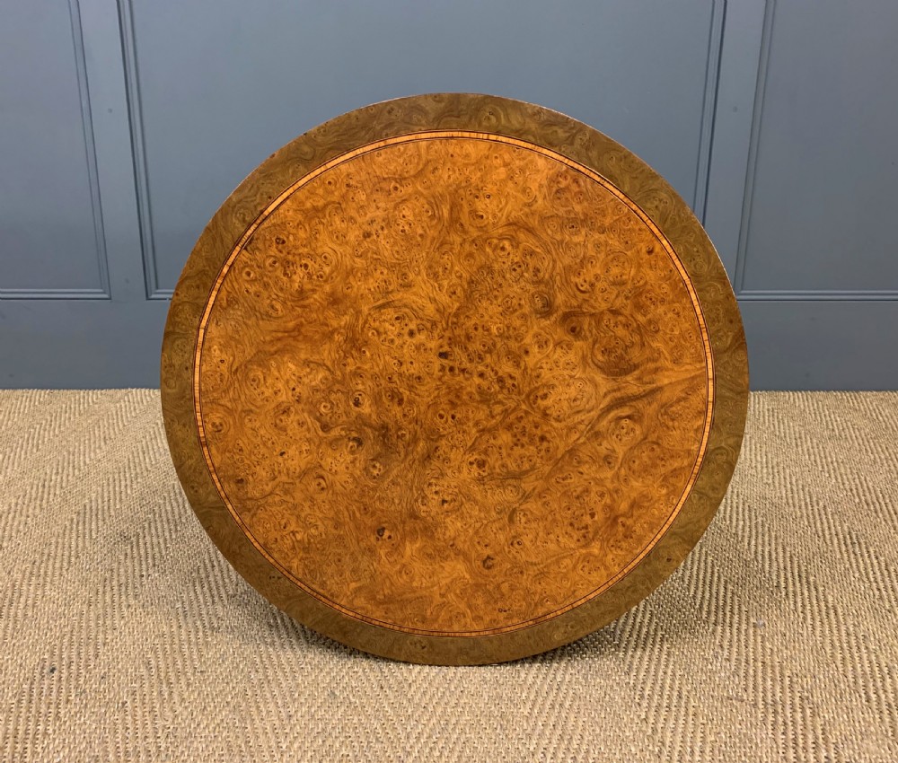 Burr Yew Wood Occasional Table View VIII