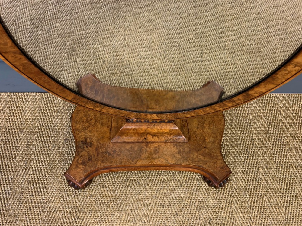 Early Victorian Burr Walnut Toilet Mirror View VII