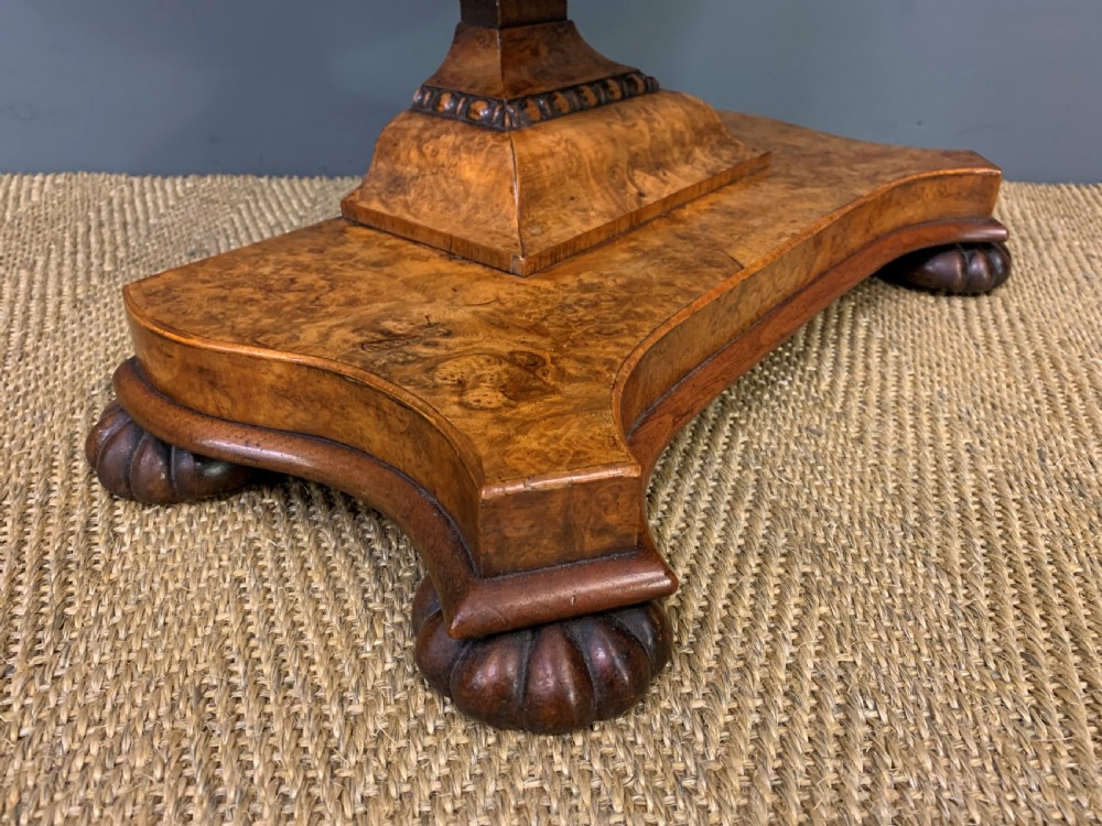 Early Victorian Burr Walnut Toilet Mirror View VIII