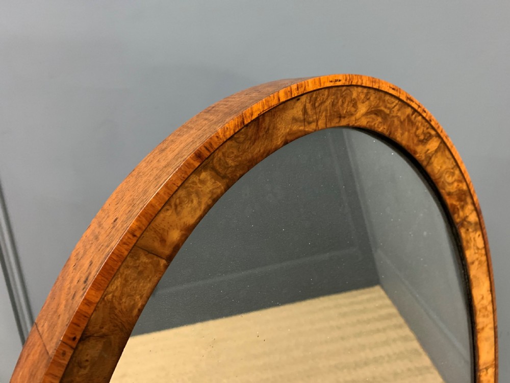 Early Victorian Burr Walnut Toilet Mirror View IX