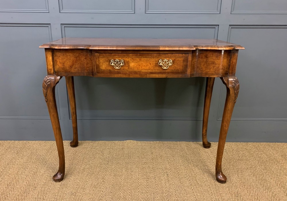 Burr Walnut Side Table View VI