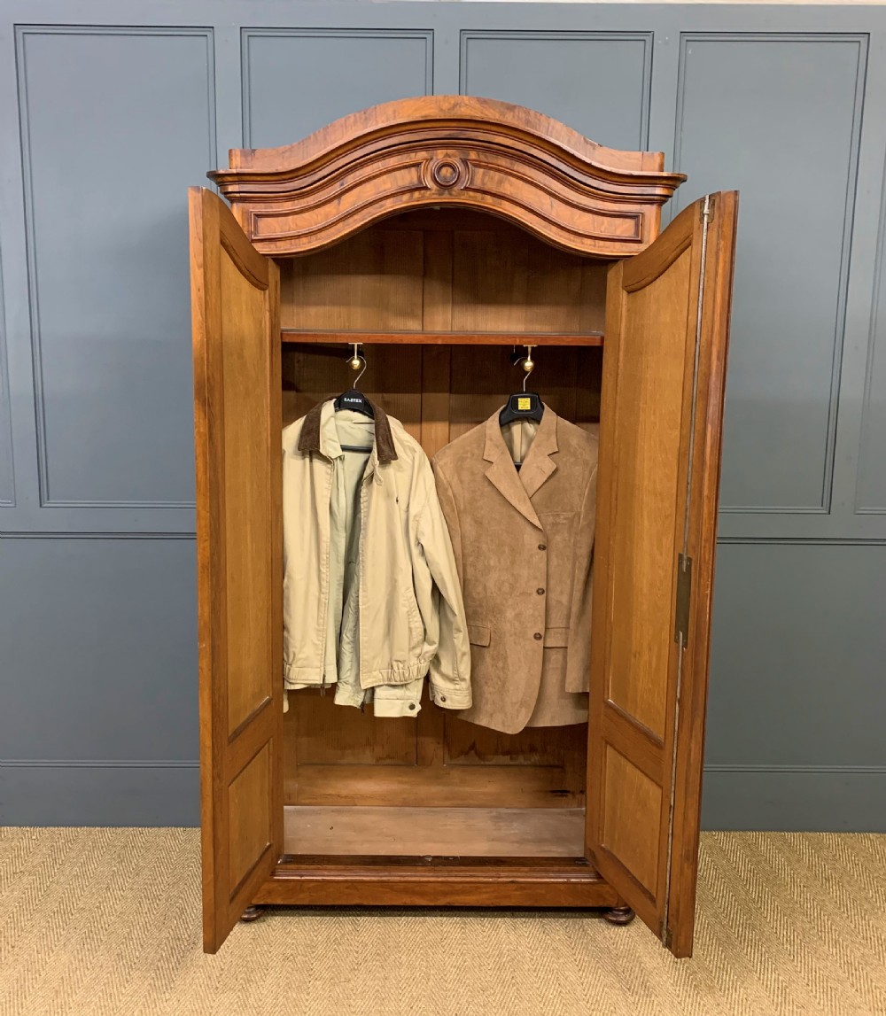 19th Century Burr Walnut Wardrobe View II