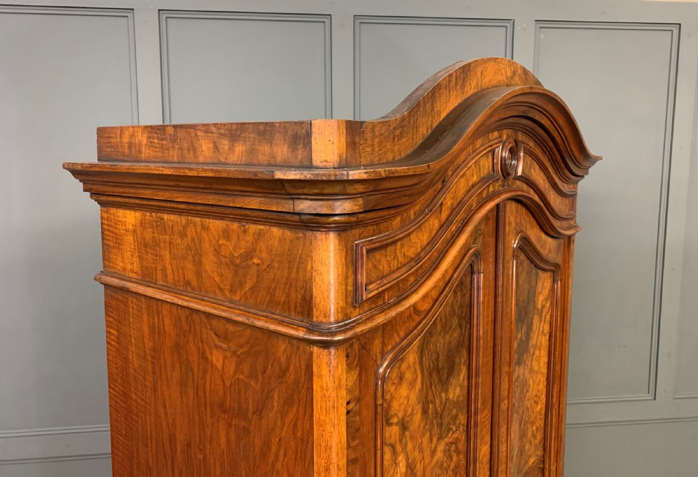 19th Century Burr Walnut Wardrobe View III