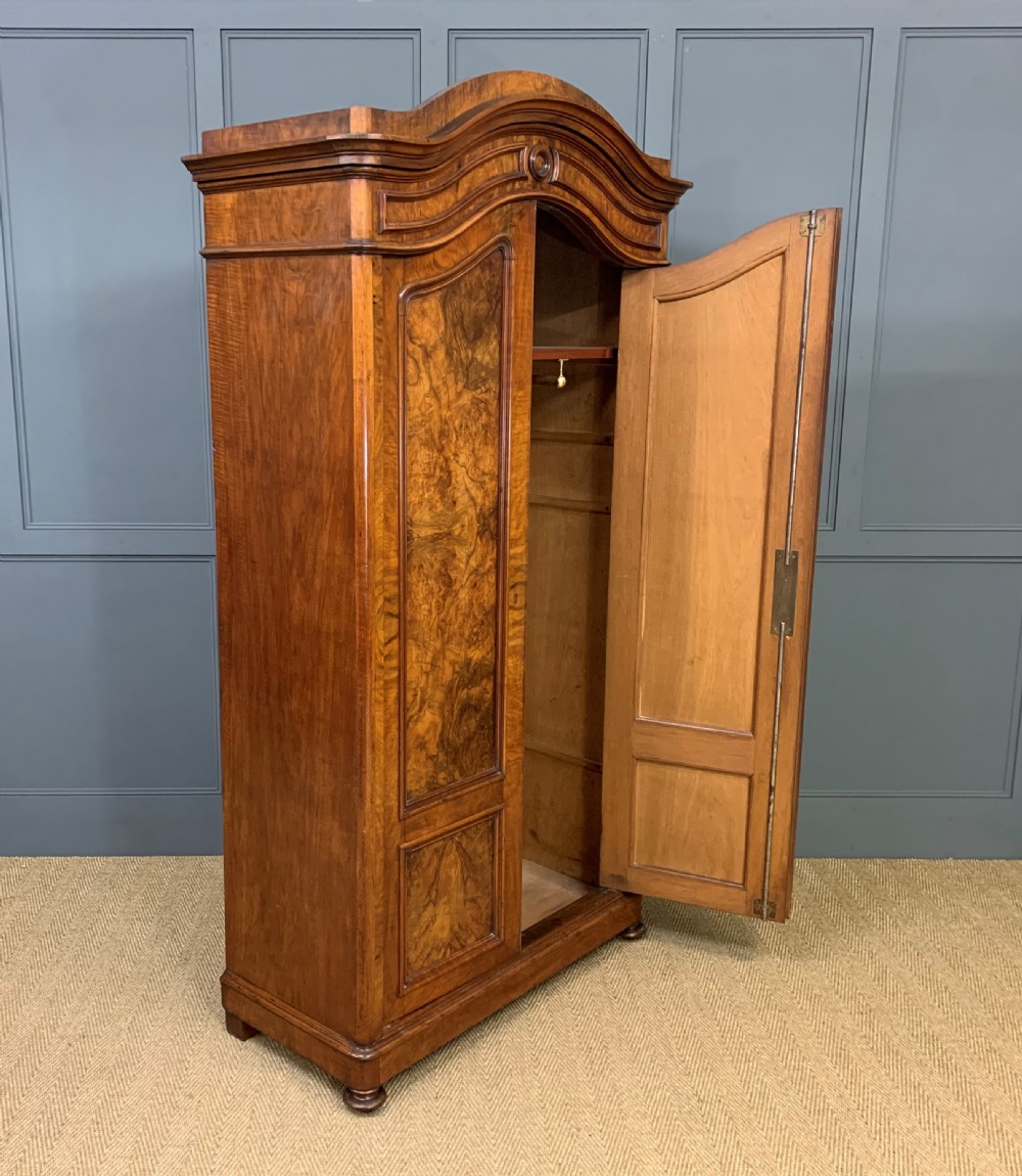 19th Century Burr Walnut Wardrobe View IV