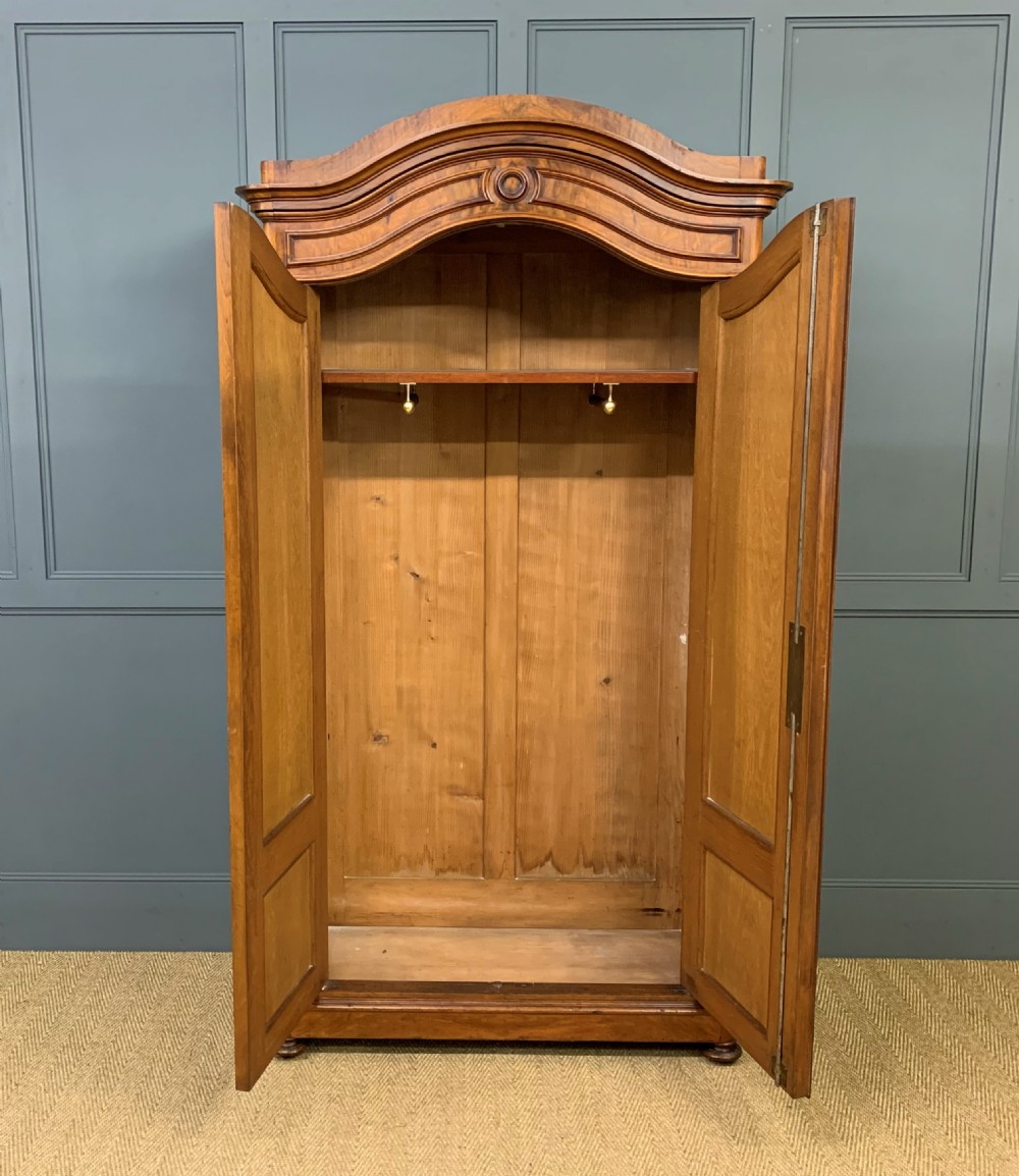 19th Century Burr Walnut Wardrobe View XI