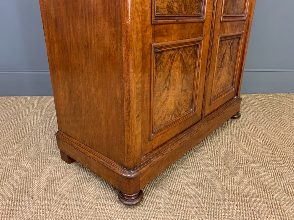 19th Century Burr Walnut Wardrobe View XIV