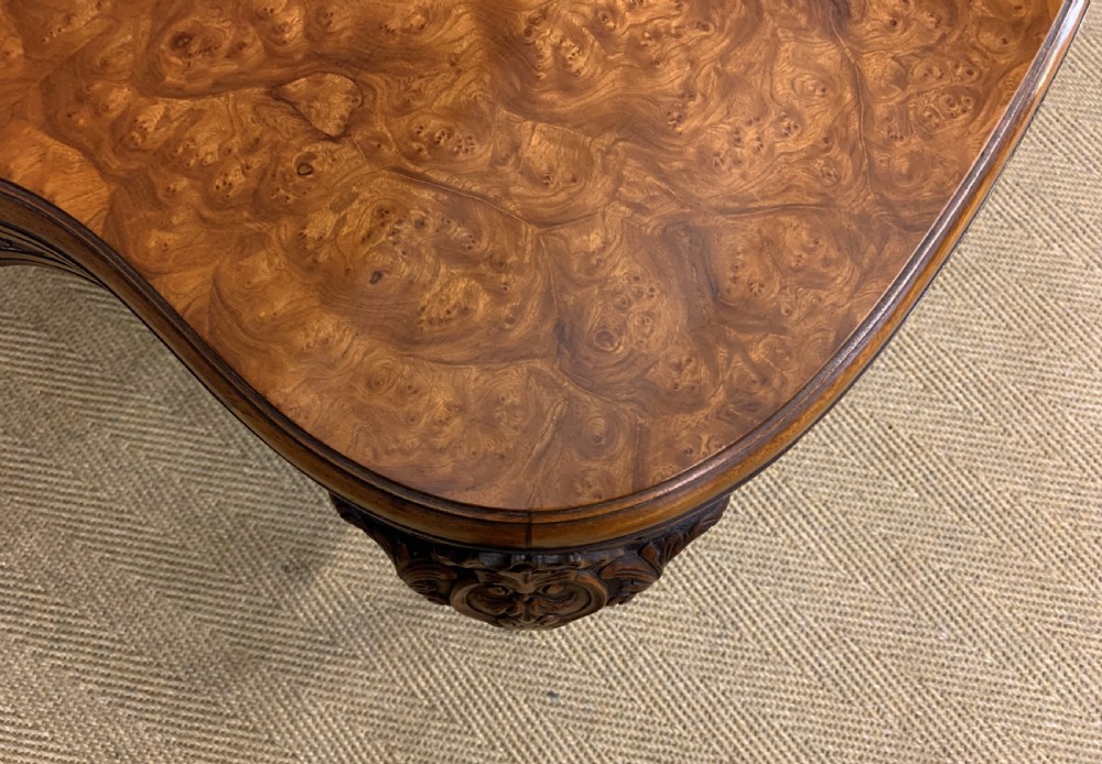 Large Sized Burr Walnut Coffee Table View V