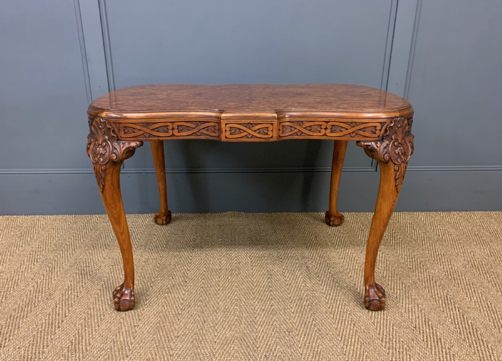 Large Sized Burr Walnut Coffee Table View VIII