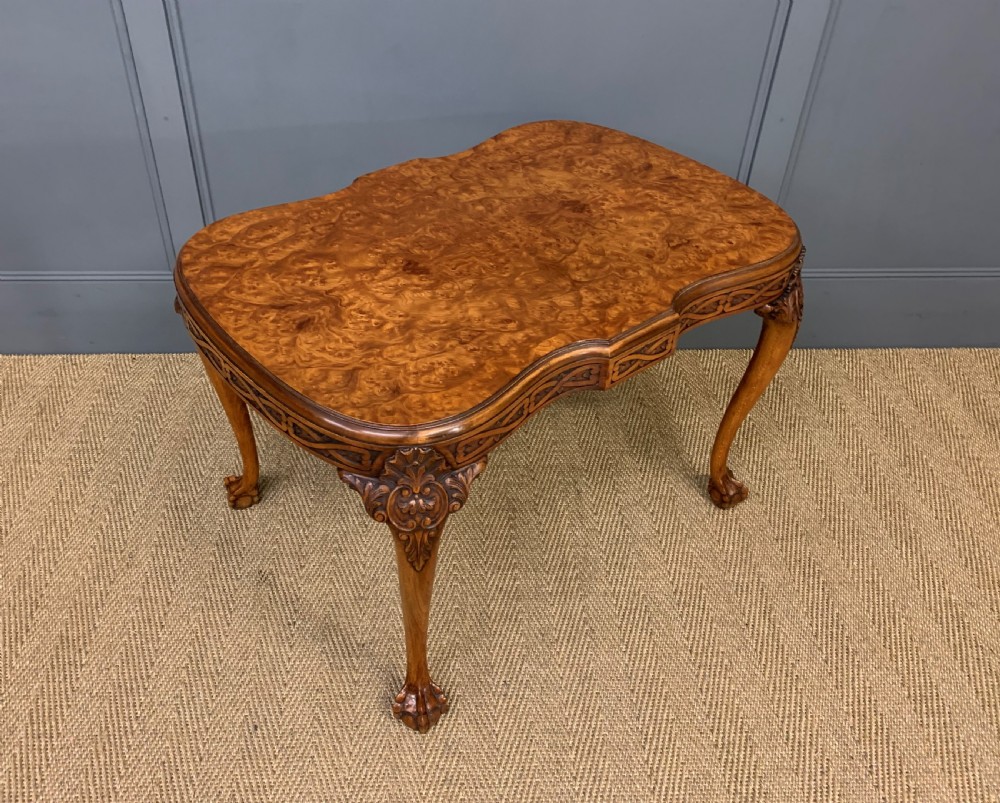 Large Sized Burr Walnut Coffee Table View XI