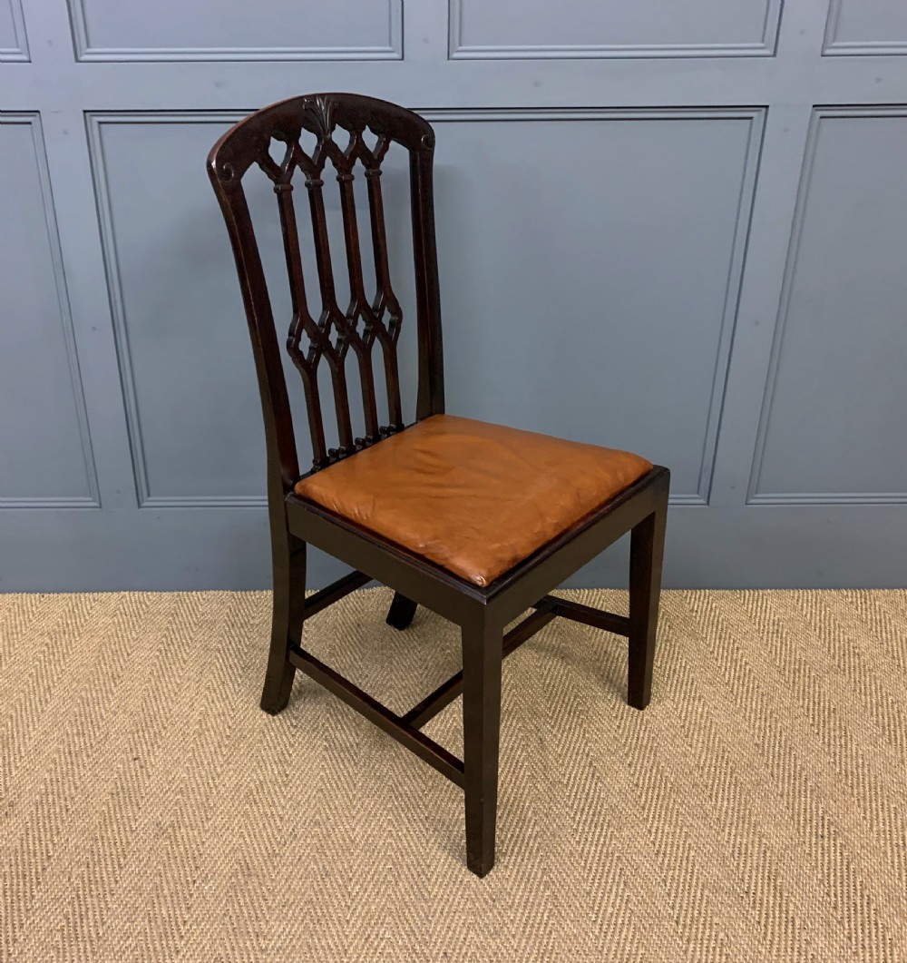 Set of 8 Mahogany Chippendale Style Dining Chairs View III