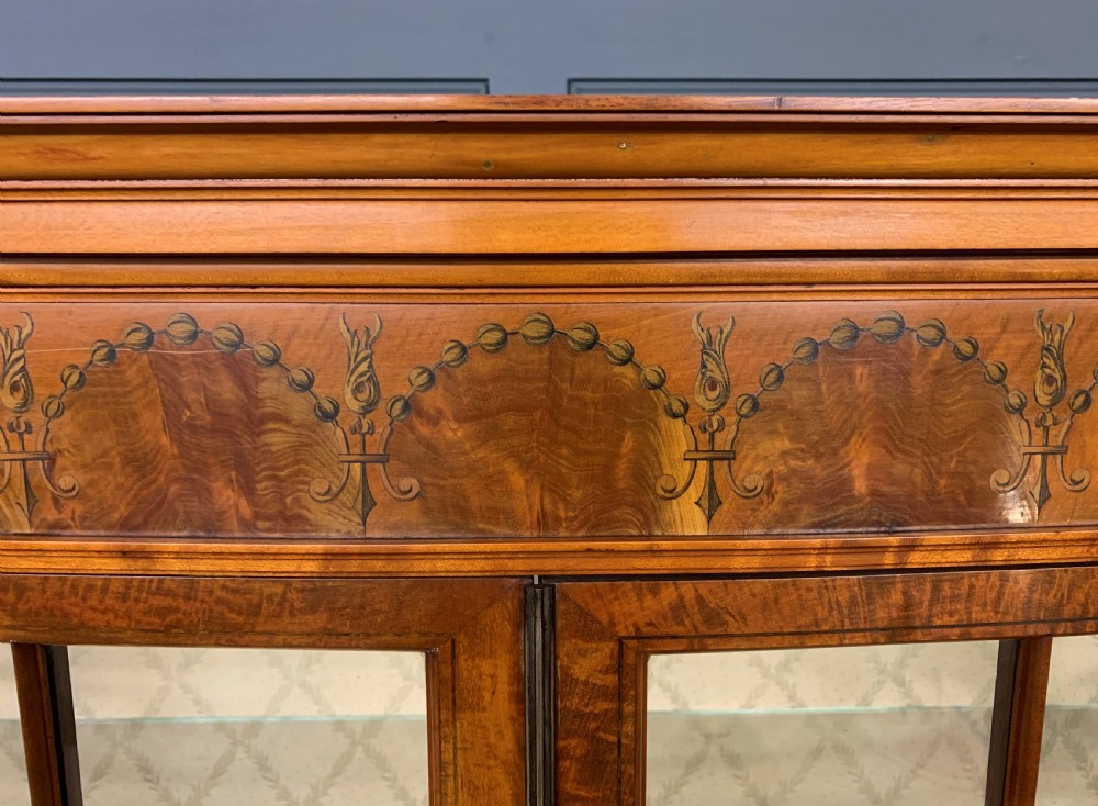 Maple and Co Inlaid Satinwood Display Cabinet View II