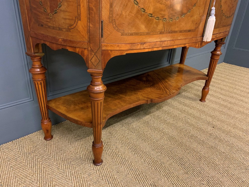 Maple and Co Inlaid Satinwood Display Cabinet View VIII
