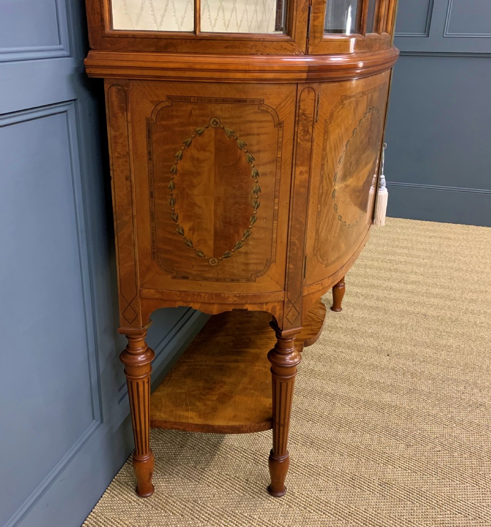 Maple and Co Inlaid Satinwood Display Cabinet View X