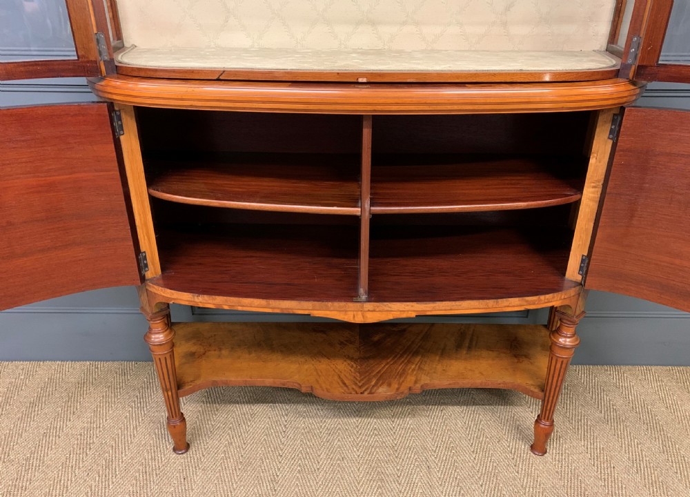 Maple and Co Inlaid Satinwood Display Cabinet View XV
