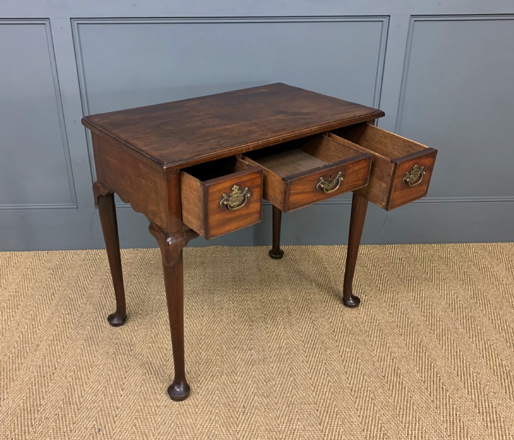 Georgian Walnut Lowboy circa 1760 View IV