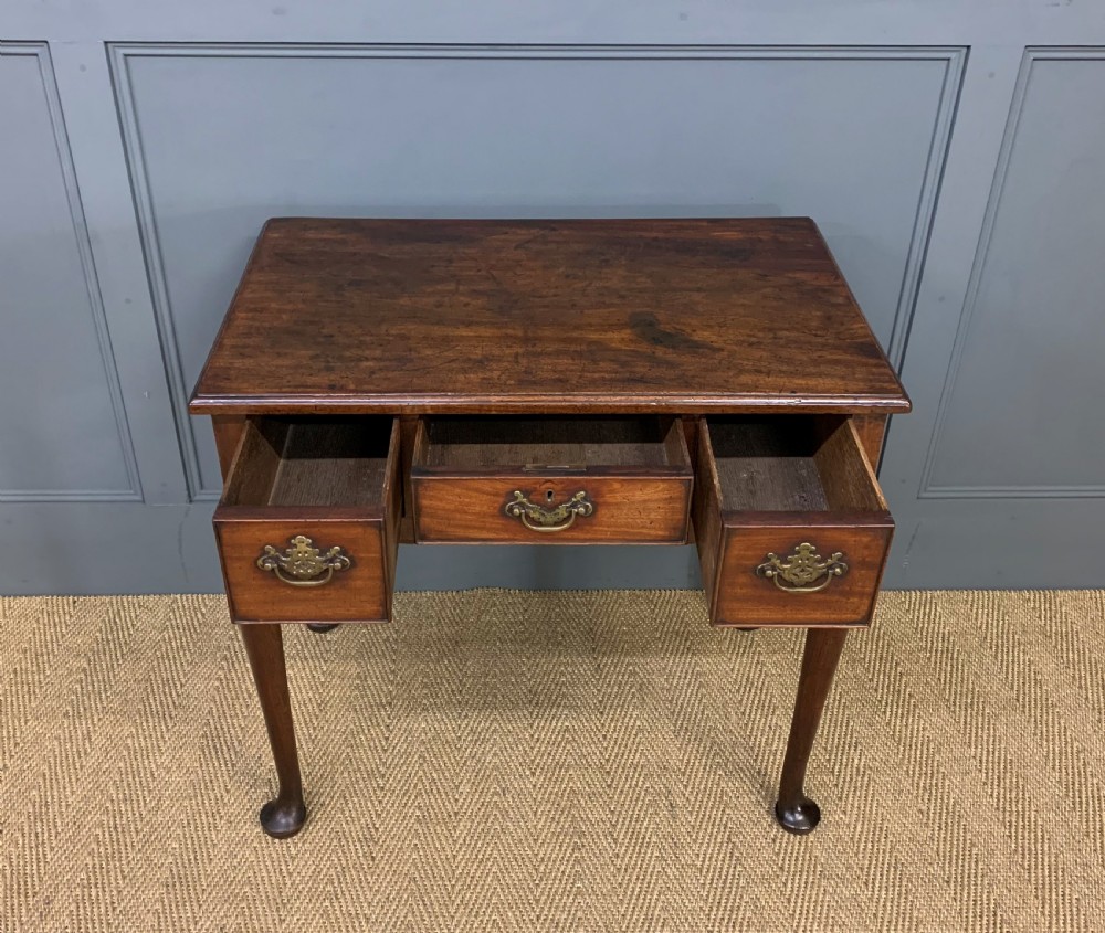 Georgian Walnut Lowboy circa 1760 View VIII
