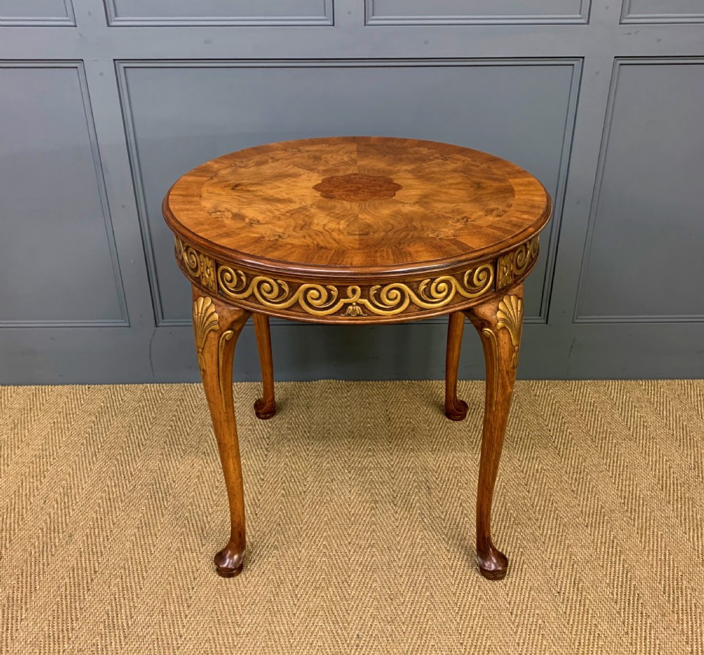 Burr Walnut Centre Table by Waring and Gillow