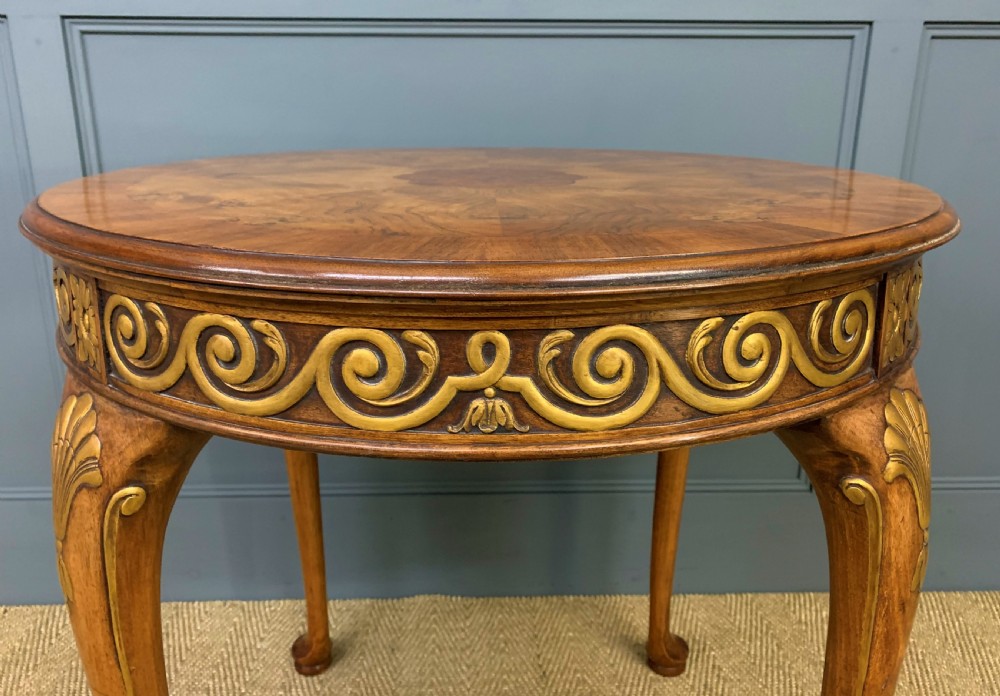 Burr Walnut Centre Table by Waring and Gillow View II