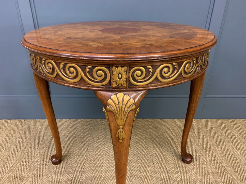 Burr Walnut Centre Table by Waring and Gillow View VII