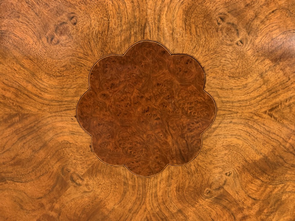 Burr Walnut Centre Table by Waring and Gillow View XI