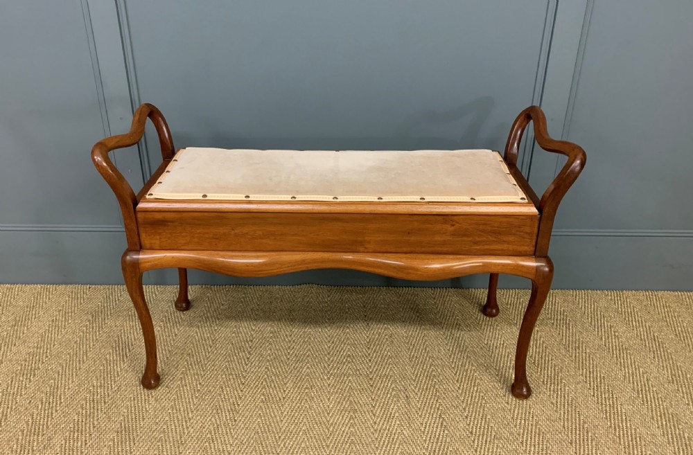 Mahogany Piano Duet Stool