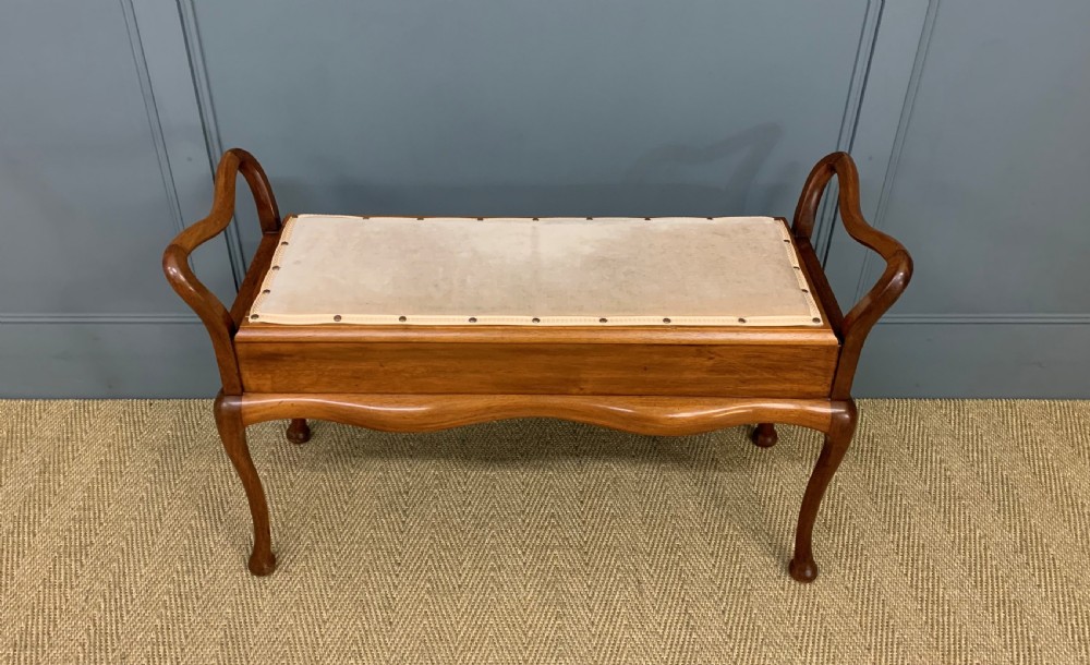 Mahogany Piano Duet Stool View VI