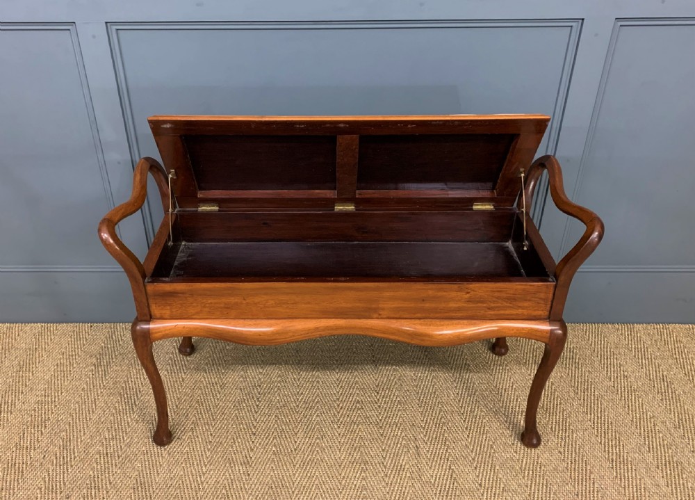 Mahogany Piano Duet Stool View VIII