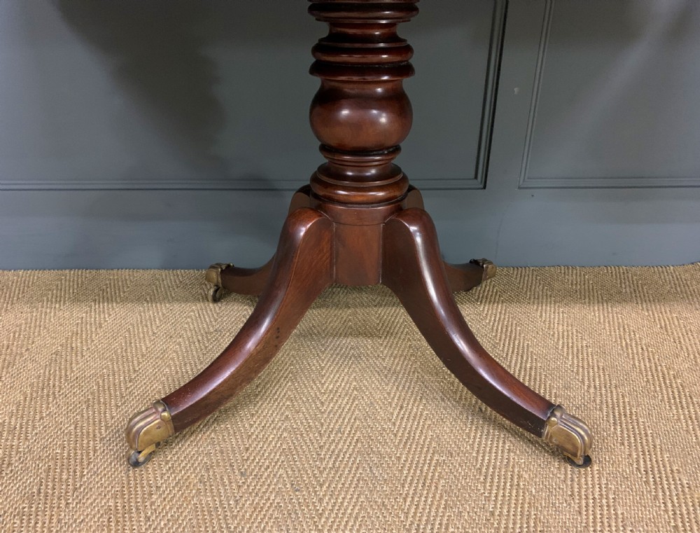 George IV Mahogany Twin Pillar Dining Table View III