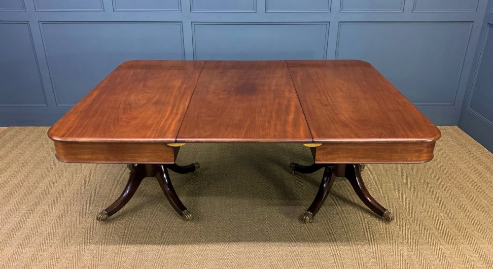 George IV Mahogany Twin Pillar Dining Table View IV