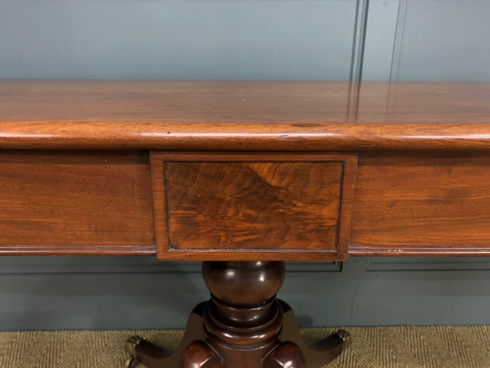 George IV Mahogany Twin Pillar Dining Table View VII