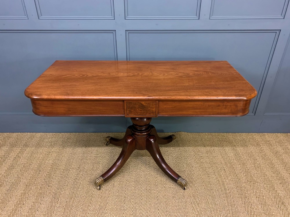 George IV Mahogany Twin Pillar Dining Table View X