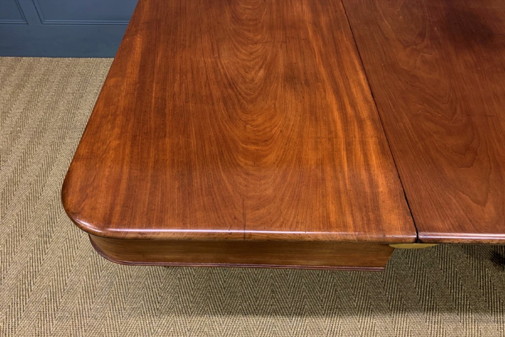 George IV Mahogany Twin Pillar Dining Table View XVI