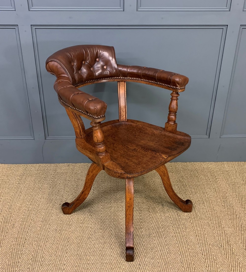 Revolving Desk Chair by Jas Shoolbred and Co.