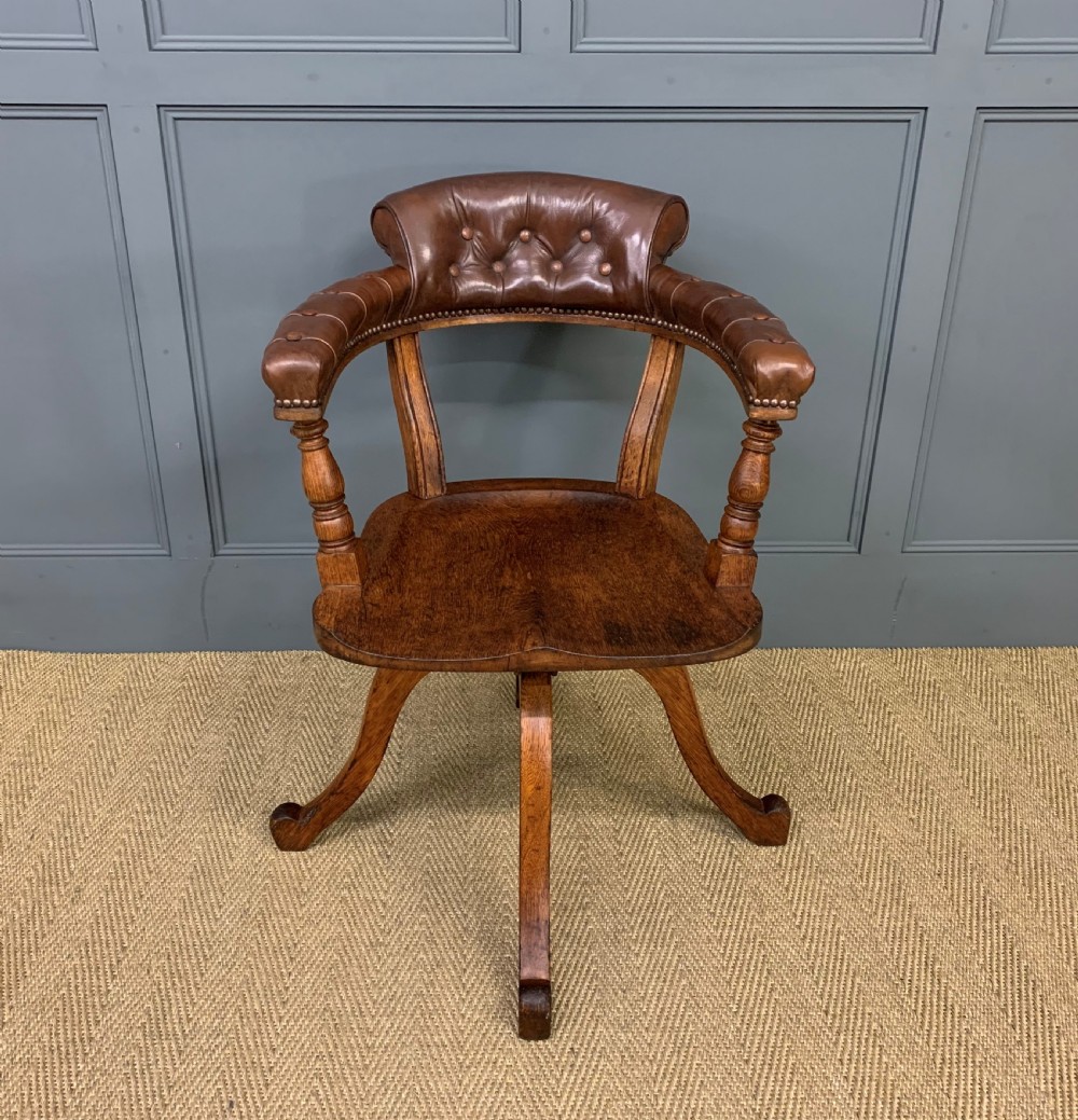 Revolving Desk Chair by Jas Shoolbred and Co. View II