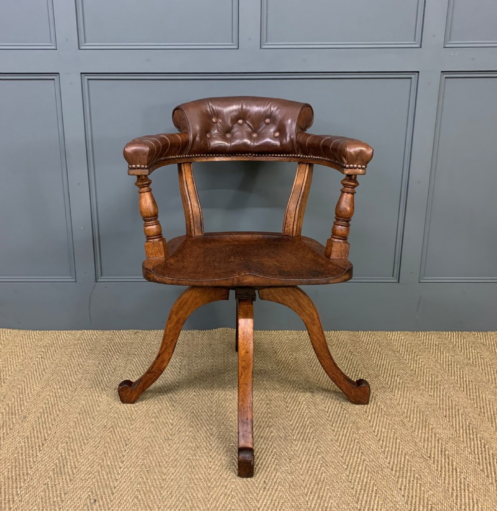 Revolving Desk Chair by Jas Shoolbred and Co. View VI