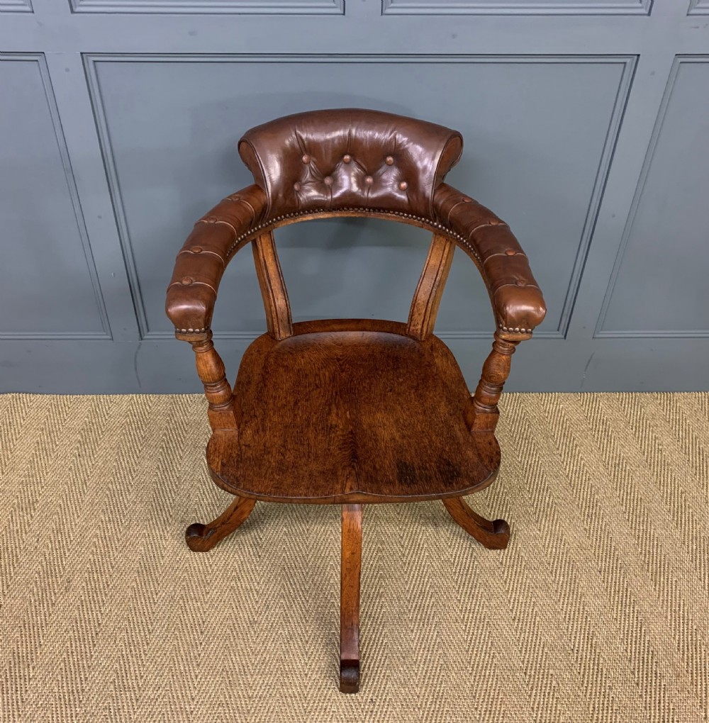 Revolving Desk Chair by Jas Shoolbred and Co. View VII