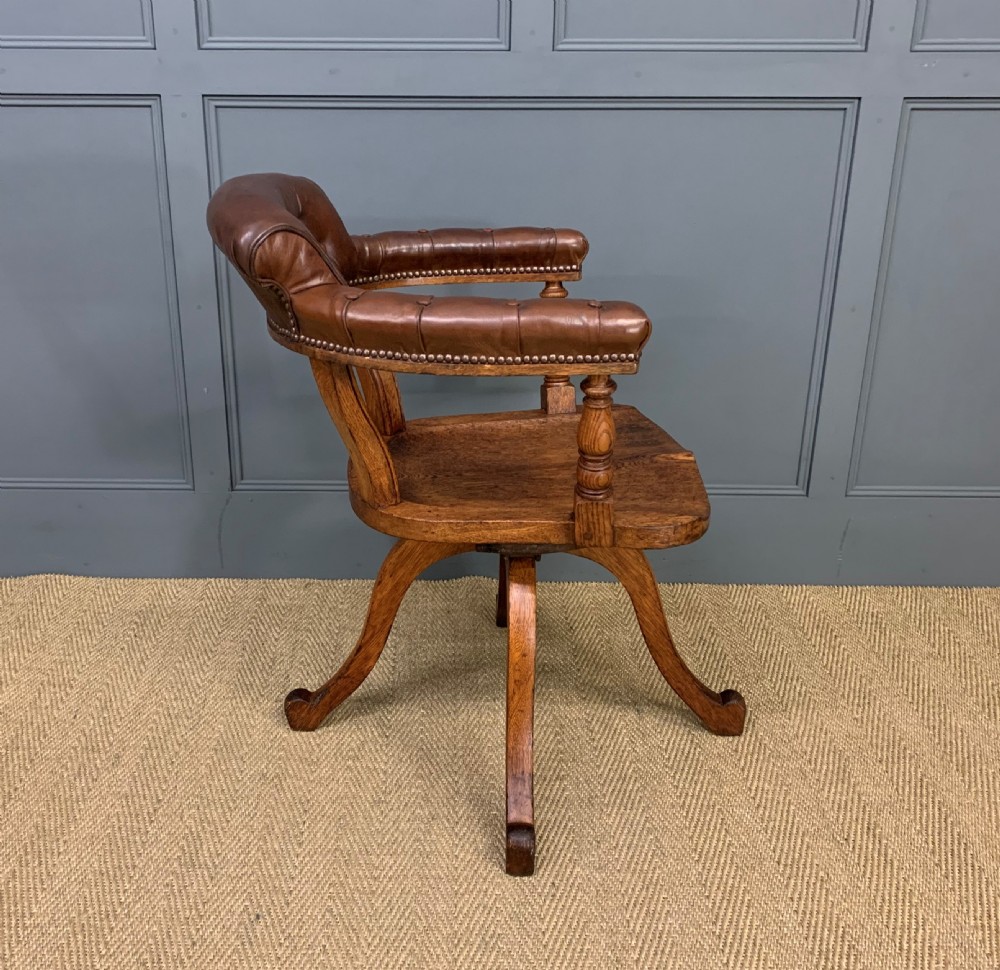 Revolving Desk Chair by Jas Shoolbred and Co. View VIII
