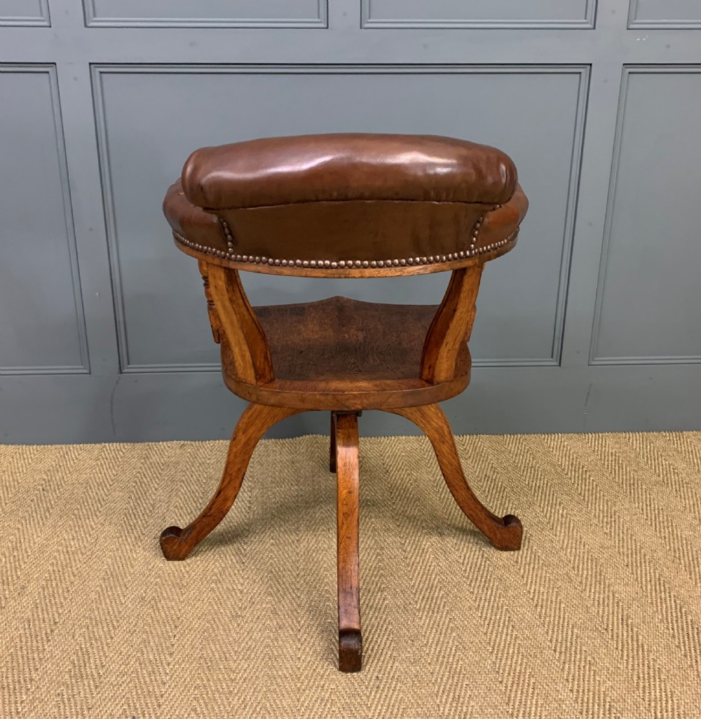 Revolving Desk Chair by Jas Shoolbred and Co. View X