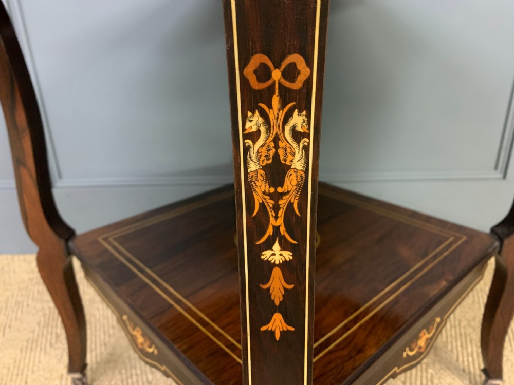 Inlaid Rosewood Table by James Shoolbred View III