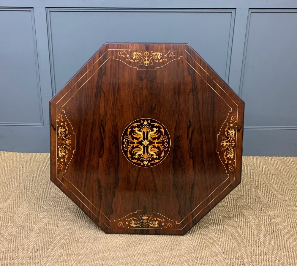 Inlaid Rosewood Table by James Shoolbred View IV