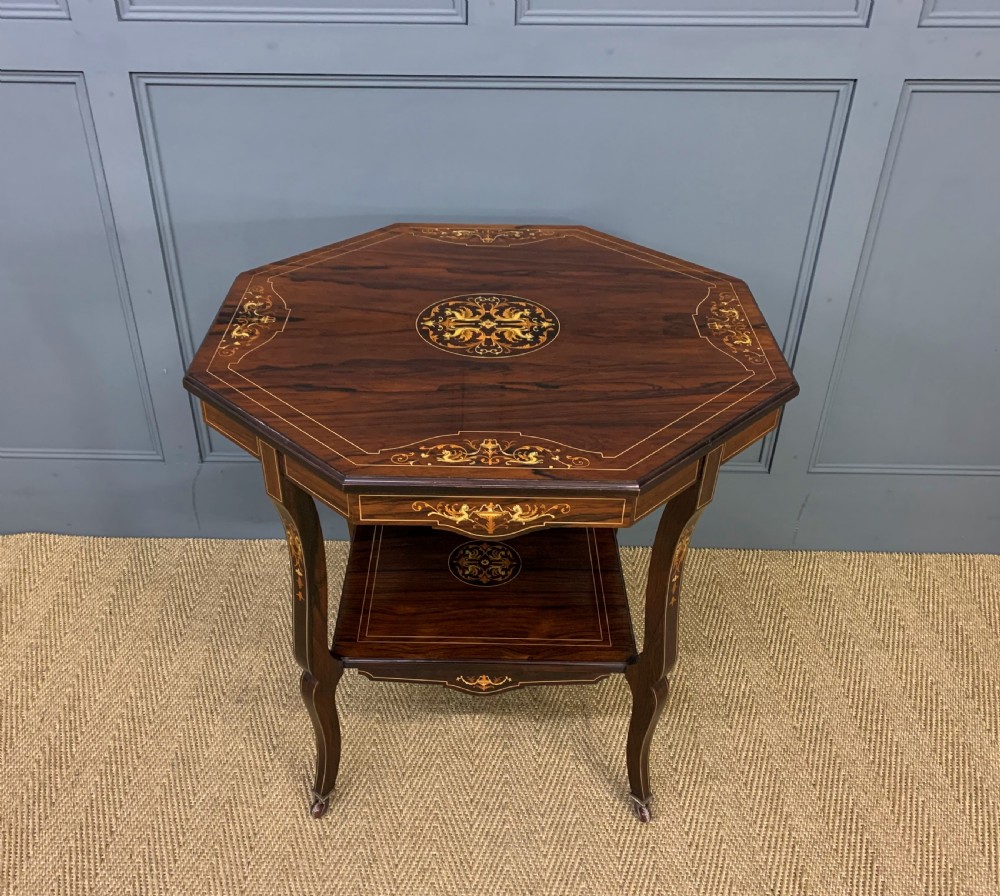 Inlaid Rosewood Table by James Shoolbred View VI