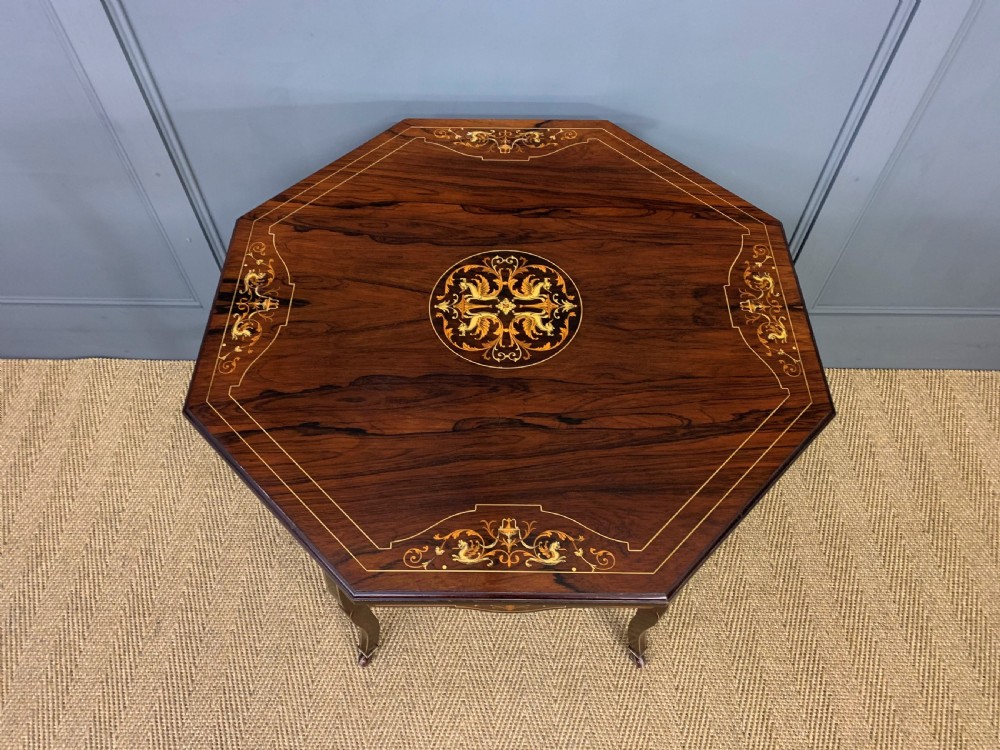 Inlaid Rosewood Table by James Shoolbred View VII