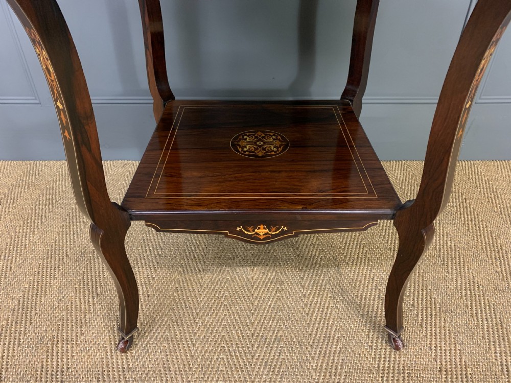 Inlaid Rosewood Table by James Shoolbred View X