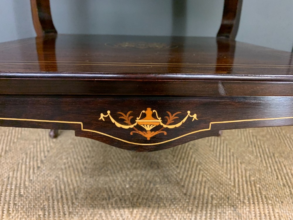 Inlaid Rosewood Table by James Shoolbred View XI