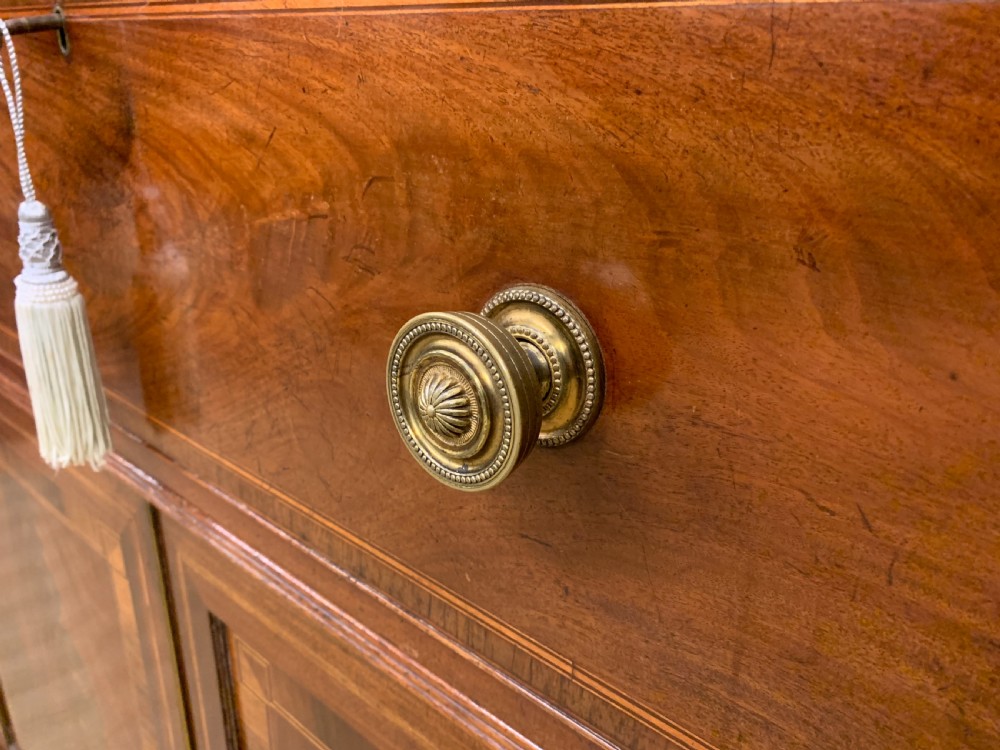 George IV Inlaid Mahogany Secretaire Bookcase View XIV