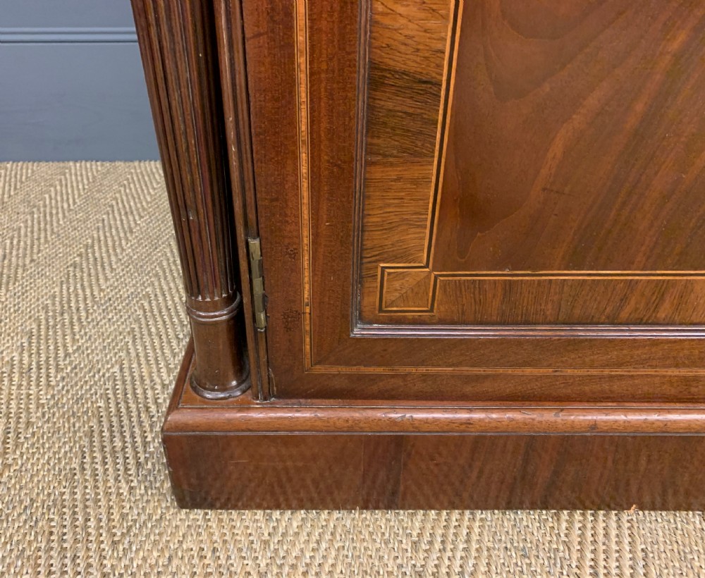 George IV Inlaid Mahogany Secretaire Bookcase View XVI