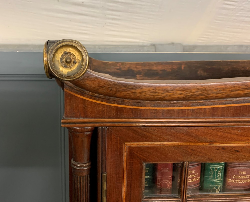 George IV Inlaid Mahogany Secretaire Bookcase View XXII