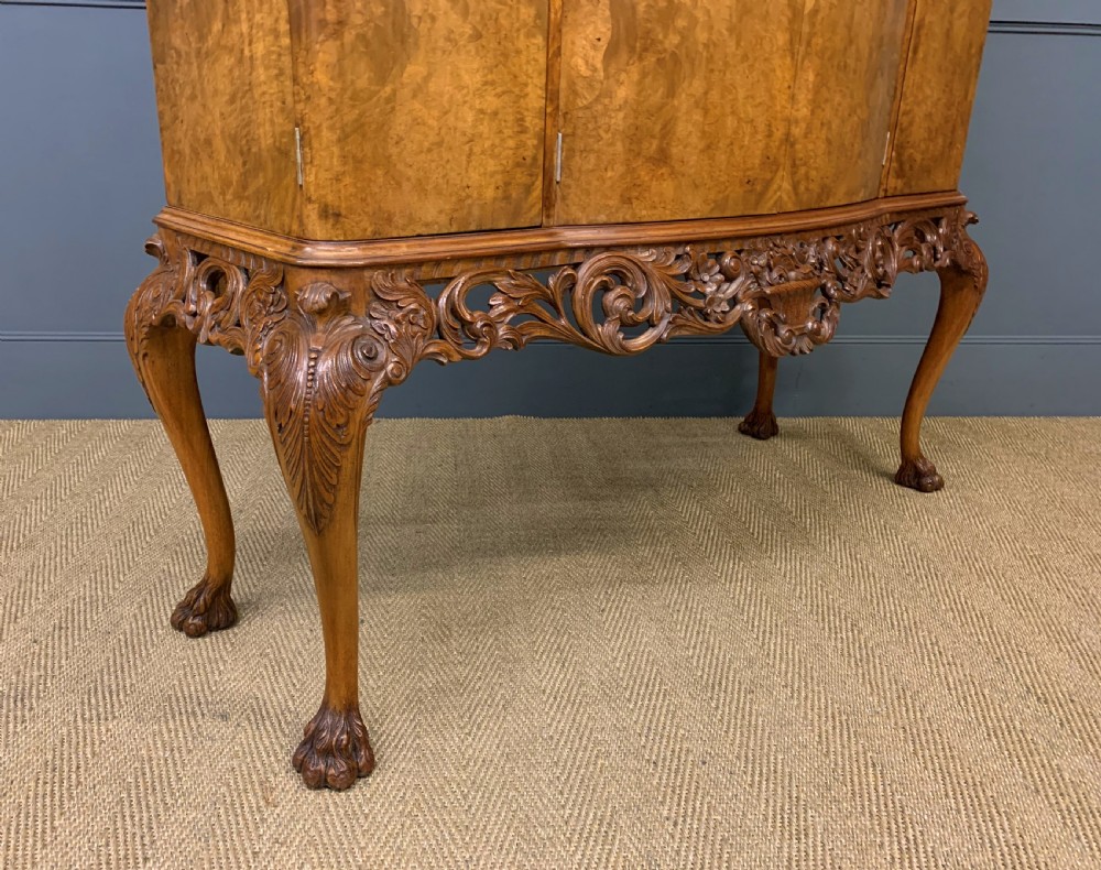 Large Burr Walnut Cocktail Cabinet View XIII