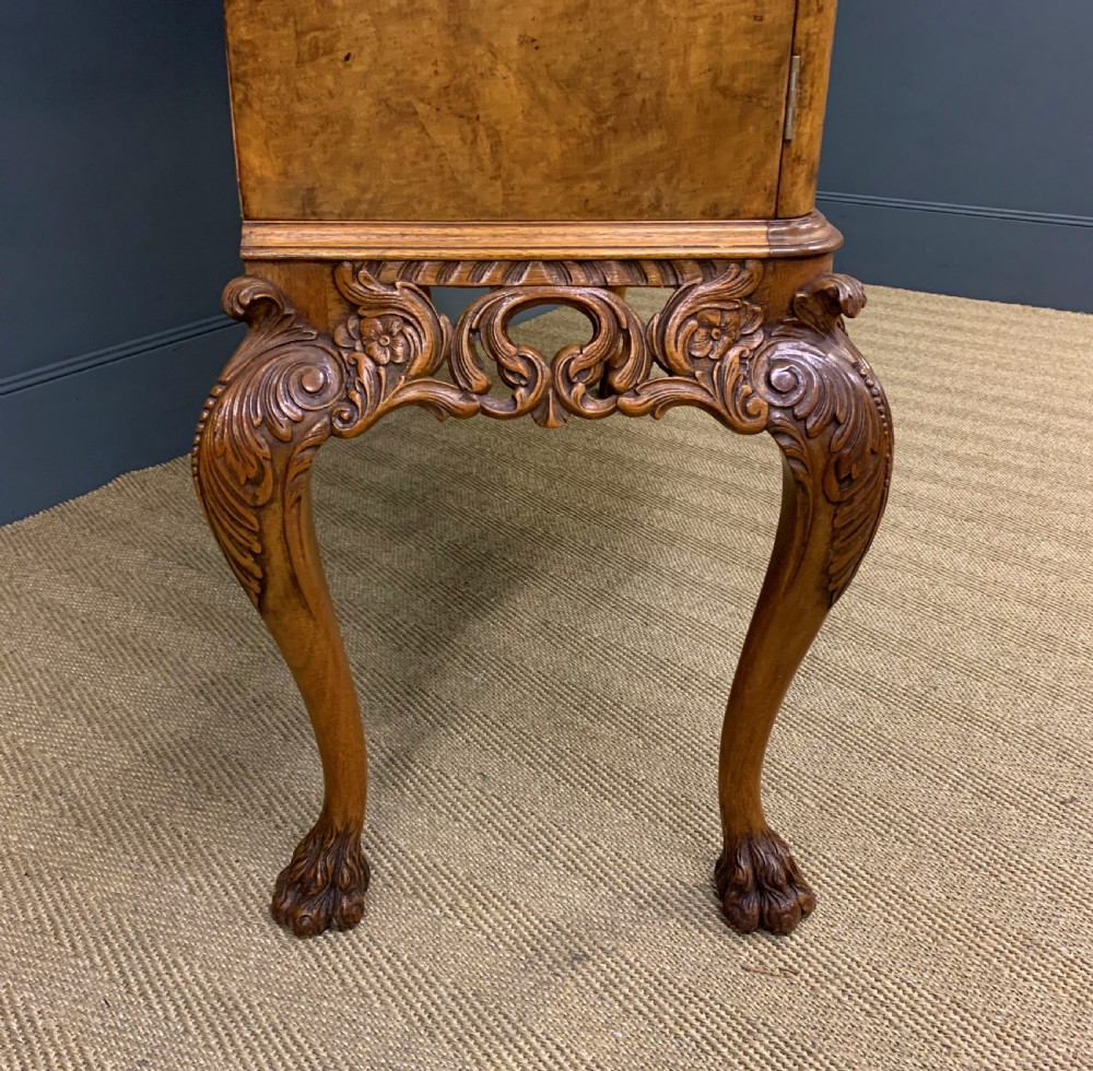 Large Burr Walnut Cocktail Cabinet View XIV